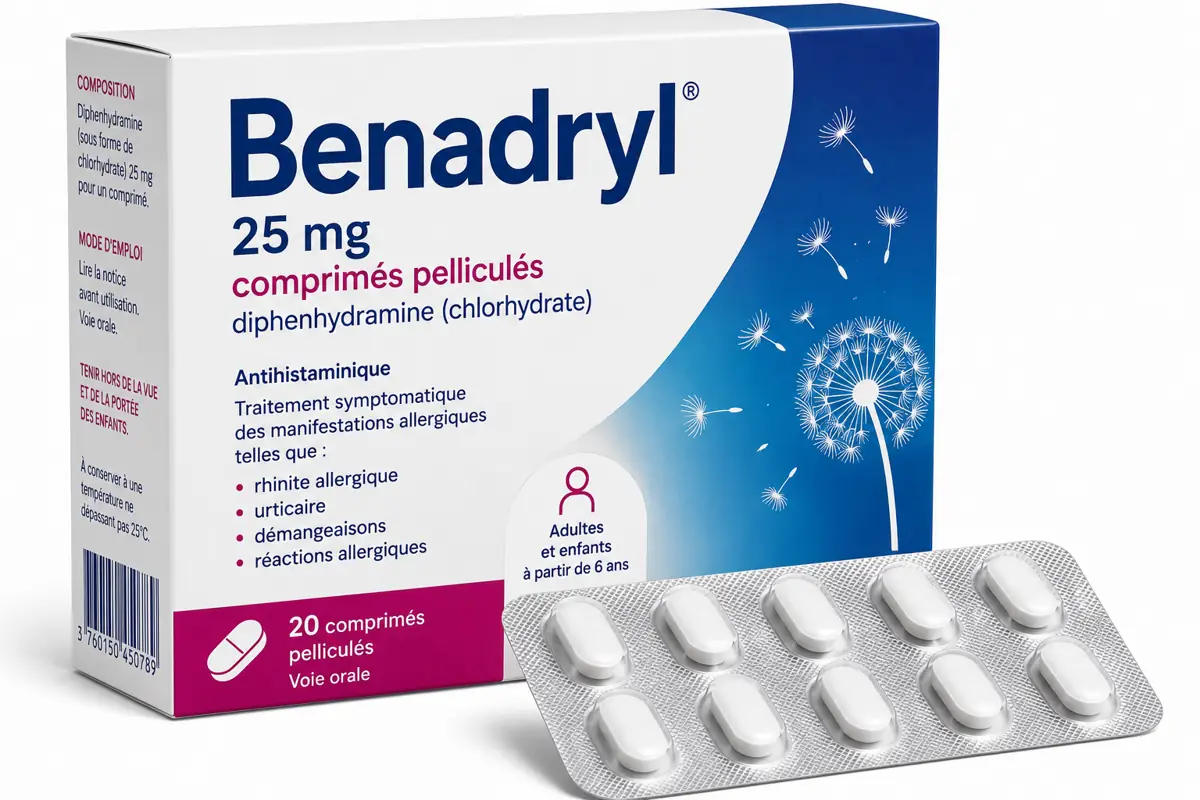 Benadryl (Diphénhydramine)