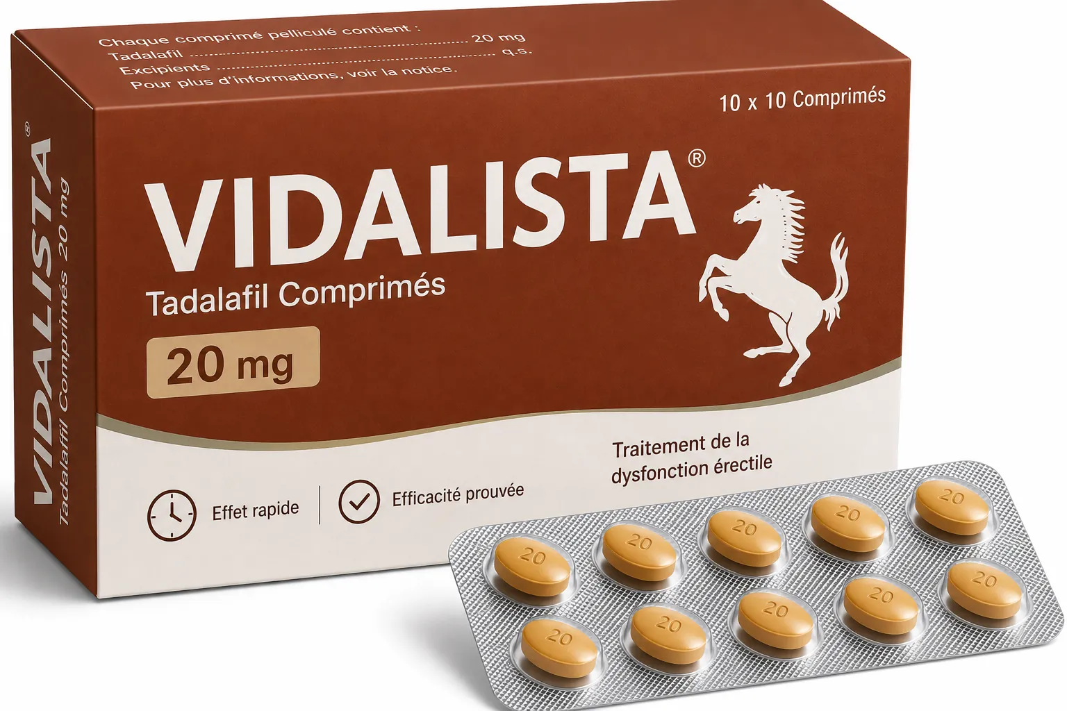 Vidalista (Tadalafil) prix et achat